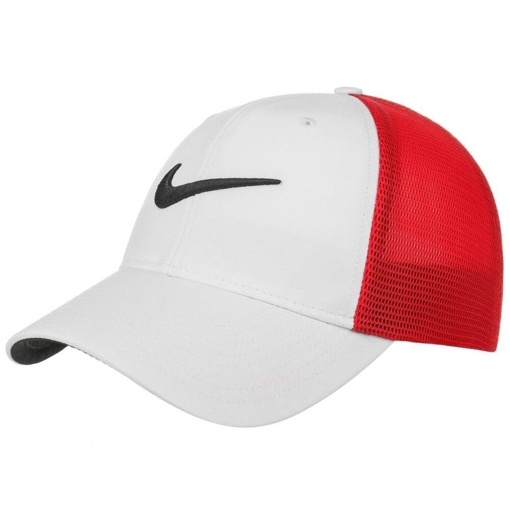 Nike Golf Legacy91 Tour white red mesh hat sz L/XL